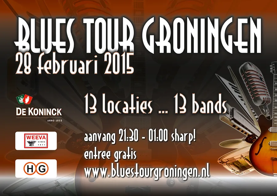 The seventh Blues Tour Groningen will take place this coming Saturday, February 28.