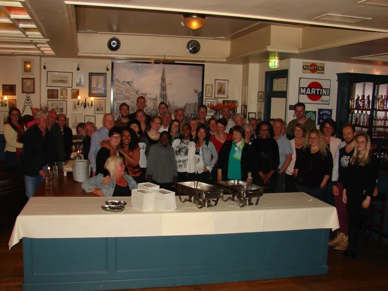 Employees of the City of Groningen Food Bank receive a fully catered buffet from WEEVA.