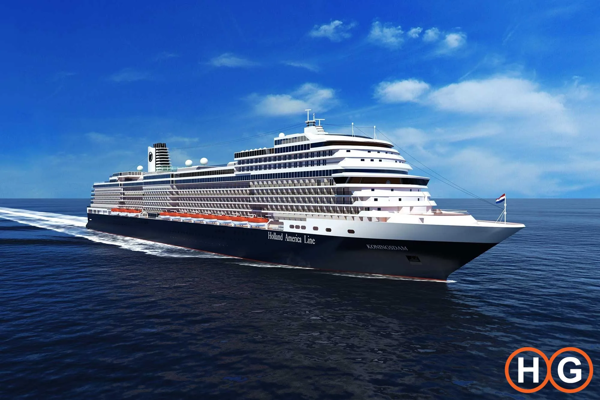 MS Koningsdam sets sail!