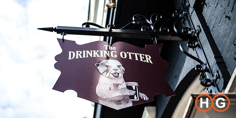 The warm living room feel of The Drinking Otter