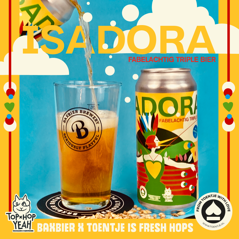 Stichting Toentje and BaxBier introduce a fabulous new triple beer: the Isadora!